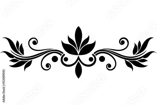 illustration, vector, border - frame, ornate, outline, design element, symbol, single line, calligraphy, cut out, doodle, filigree, horizontal, separation, dividing, scribble, heart shape, decoration,