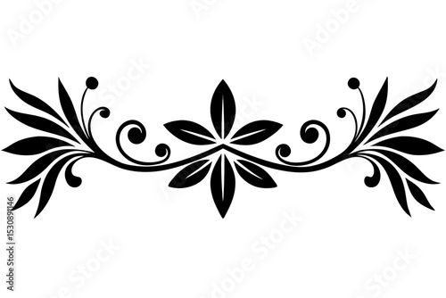 illustration, vector, border - frame, ornate, outline, design element, symbol, single line, calligraphy, cut out, doodle, filigree, horizontal, separation, dividing, scribble, heart shape, decoration,