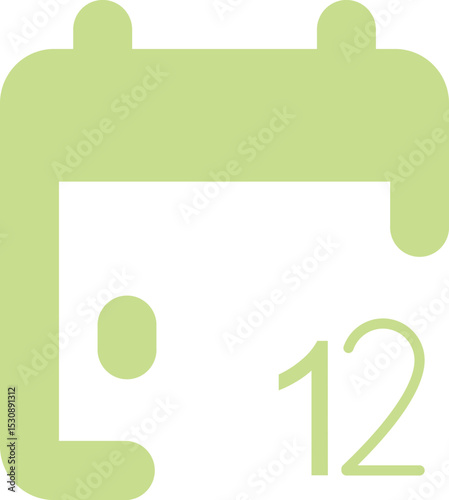 12 Months  Calender In Fill Icon