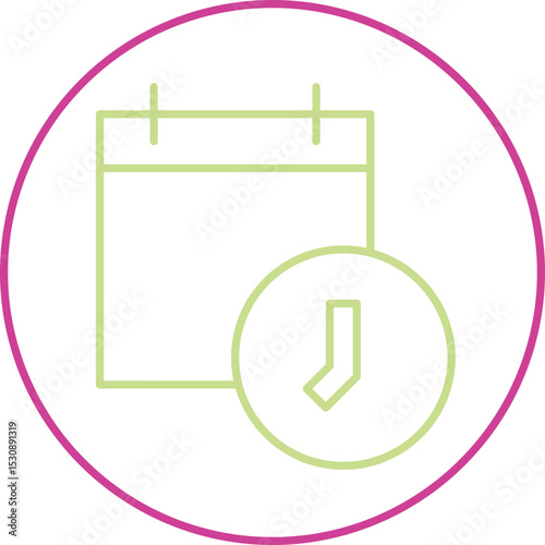 Event Accepted In Circle Outline Icon
