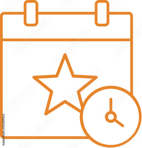 Event Accepted Tentatively In Outline Icon