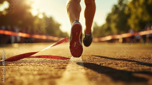 Runner crossing finish line (1)