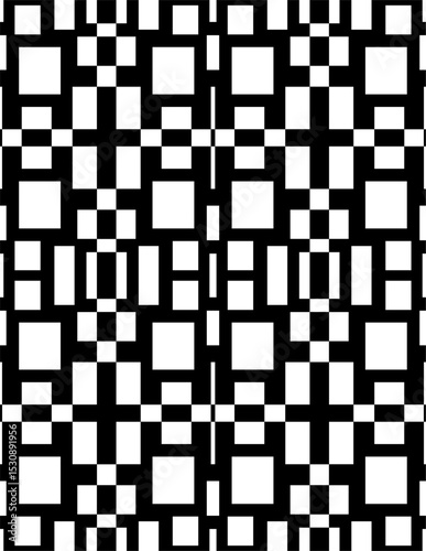 black and white seamless pattern cord data barcord technology crosswprd label game tag . 