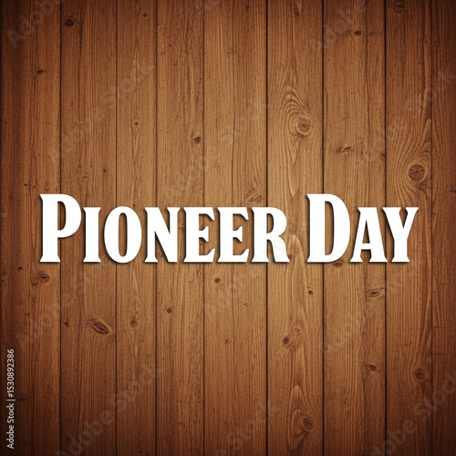Happy Pioneer Day Wooden Ba...
