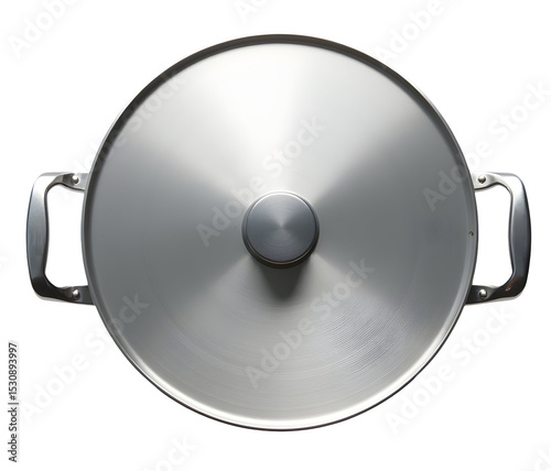 Metallic silver pot lid useful kitchen essential for happy cooking