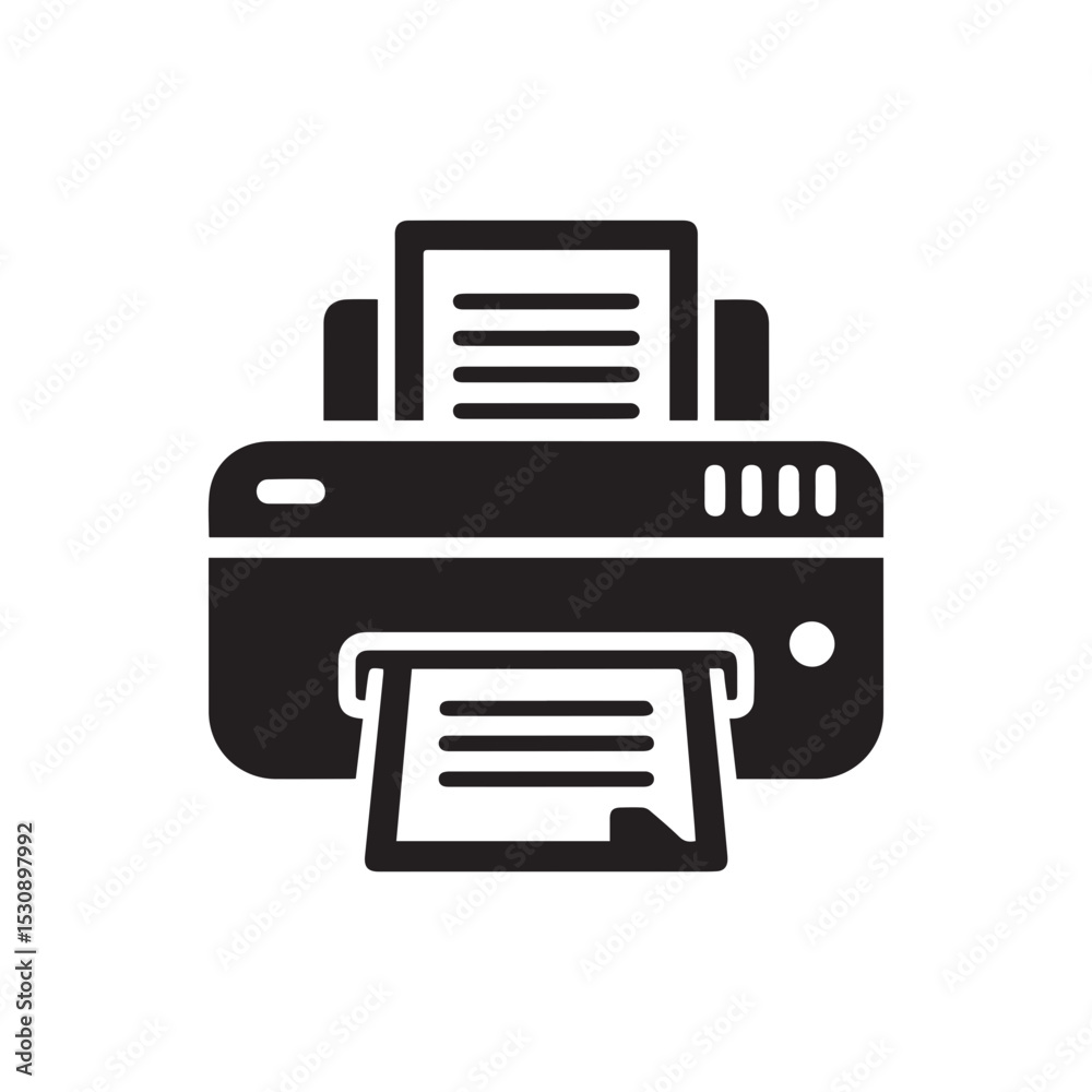 Printer icon Vector illustration.minimalist printer machine icon. Printer icon Vector illustration.minimalist printer machine icon.