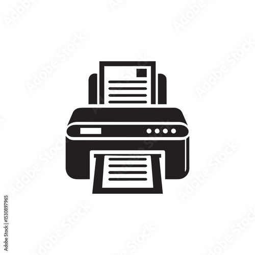 Printer icon Vector illustration.minimalist printer machine icon.