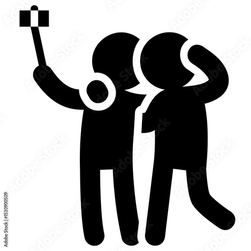 Taking a selfie icon