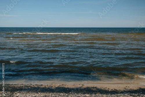 Fototapeta Naklejka Na Ścianę i Meble -  Sea in Latvia, Jurmala, in spring