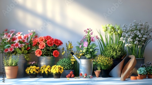 Colorful tulips in pairs, showcasing a variety of hues and elegant leaves.