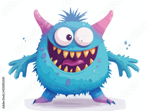 Funny monster vector art