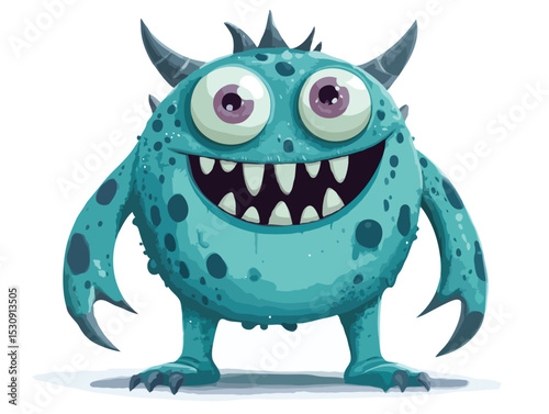 Funny monster vector art
