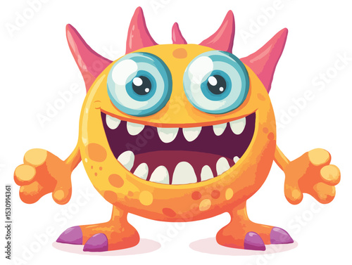 Funny monster vector art
