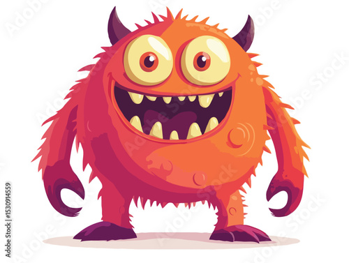 Funny monster vector art