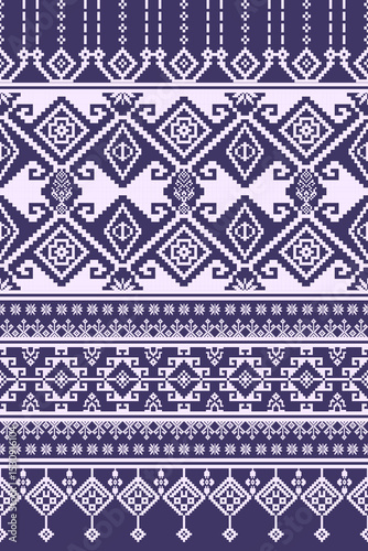 Seamless patterns with thai silk. Vector illustration design digital file download for print, printable, wallpaper, background, textile, silk, backdrop and many projects.