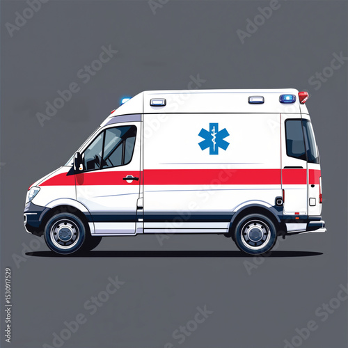 ambulance car vector illustration