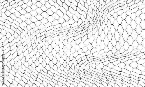 Mesh texture for fishing nets. Grunge pattern for sportswear or soccer goal, volleyball net, basketball hoop, hockey, athletics. Grunge background
