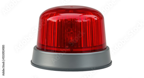 Isolated Red Warning Light