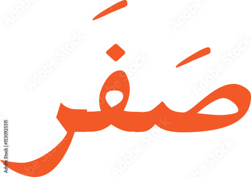 12 Months Name of Islamic Hijri Calendar in Arabic calligraphy style, Arabic month calligraphy