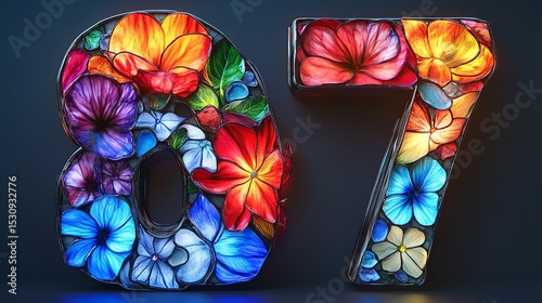 Colorful tulips in pairs, showcasing a variety of hues and elegant leaves.