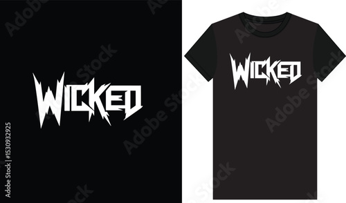 wicked vector t-shirt design
