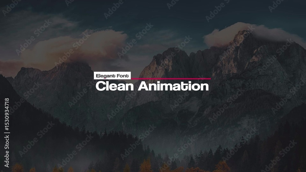 Elegant Minimal Title 06 Stock Template | Adobe Stock