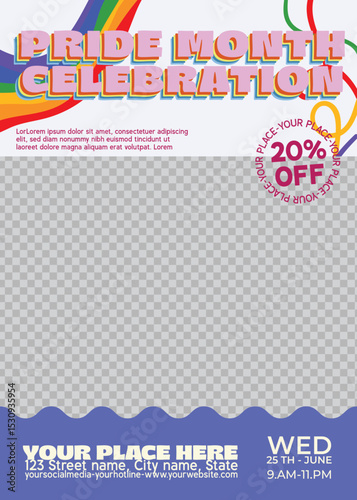 Pride Month Celebration Flyer