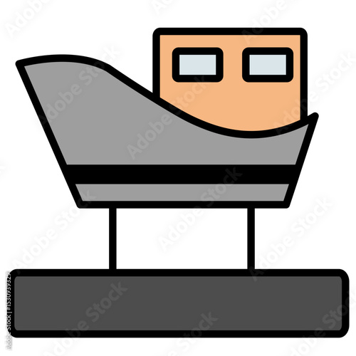 museum cruise ship icon