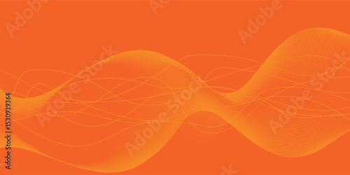 Abstract orange gradient vector background simple cloud