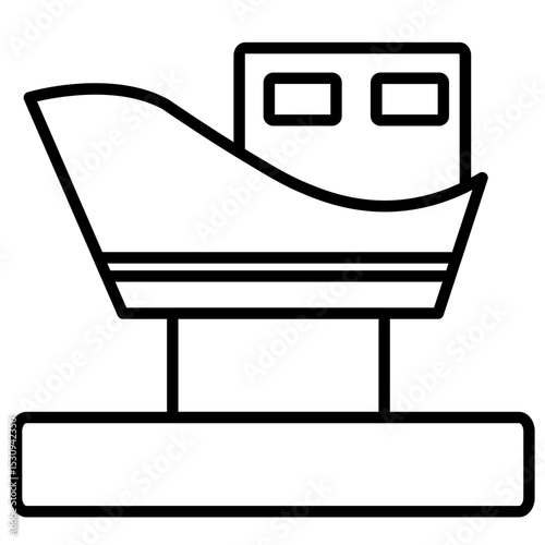 museum cruise ship icon