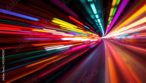 create an abstract image featuring a colorful speed motion blur background with a clear texture, place your subject at the bottom of the image, leaving ample copy space above