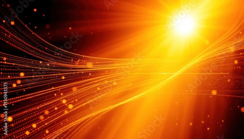create a stunning cgi rendered abstract background featuring geometric lines and dots, rendered in a beautiful golden shine style