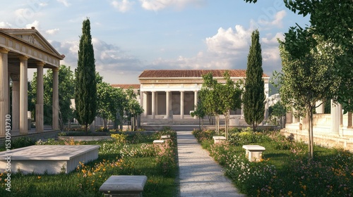 Ancient Greek Temple Garden: A Digital Reconstruction