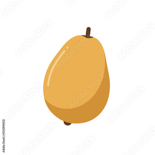 Simplified mango illustration