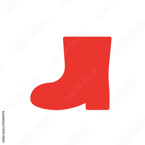 Simplistic red boot