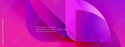 Abstract vibrant pink purple gradient. Overlapping shapes create dynamic visual effect. Minimalist text reads background design. Modern aesthetic.