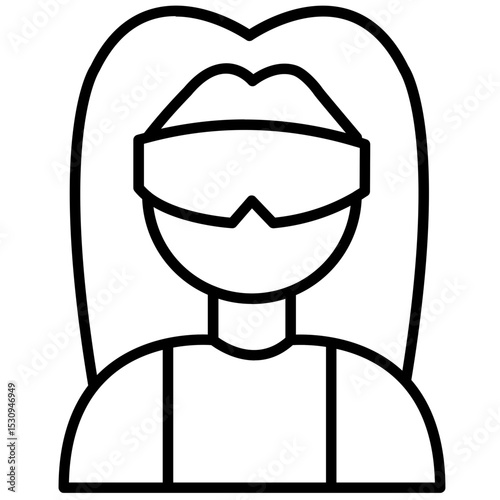 human robot cyberpunk icon