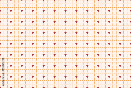background small love heart and grid lines
