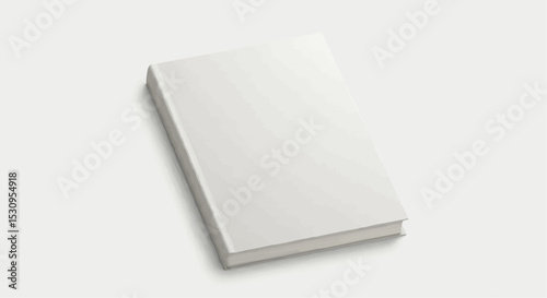 A blank book on a clean surface, ready for your content.