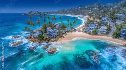 The Caribbean paradise of San Andres, Providencia, and Santa Catalina in Colombia boasts a stunning beach landscape at San Luis Beach