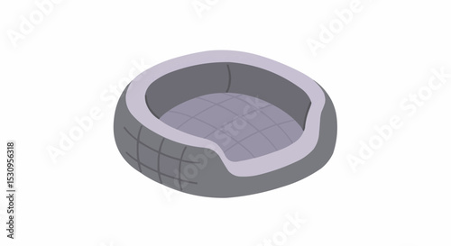 A cozy pet bed with a cushioned surface
