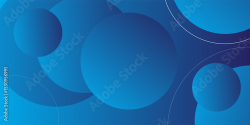 Abstract background with geometric gradient circle. Dynamic shapes composition. Vector illustration