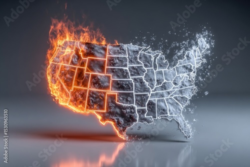 Global warming and climate change are leading to extreme weather patterns, such as sudden wildfires versus intense snowstorms