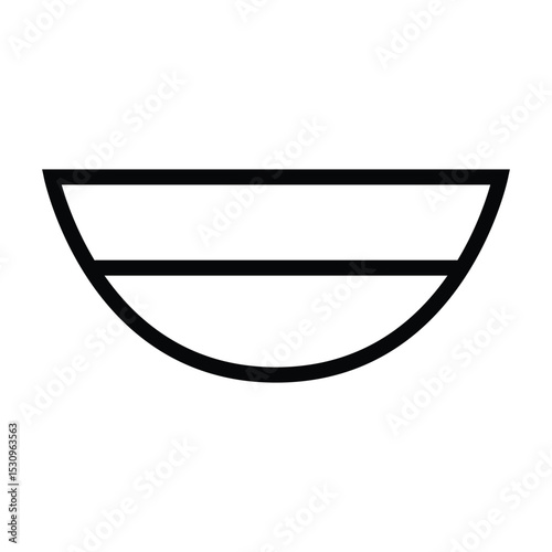 Mouth Icon Flat and Line Style