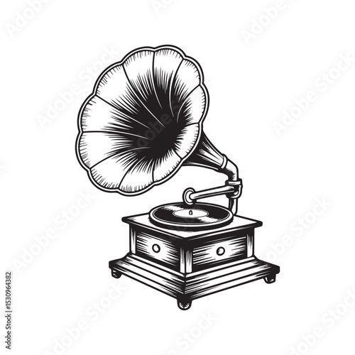 old gramophone vactor