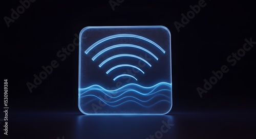 Sonar Wave Icon Illustration | Signal Detection Concept Design