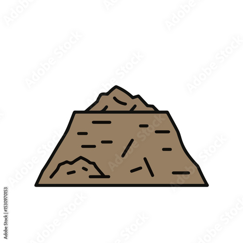 Pile of Dirt, an illustrative visual representation of a small mound of earth.