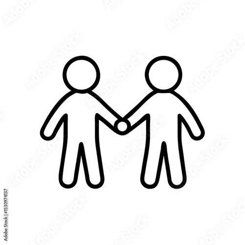 Children holding hands in unity during musical group activity