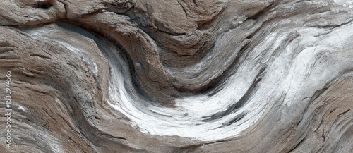 Swirling-pattern rock formation