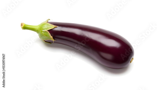 Wallpaper Mural Dark purple eggplant isolated on white background Torontodigital.ca